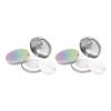 Beaupretty 2PCS Loose Powder Compact Box Empty Refillable Powder Holder Portable Mini Cosmetic Case with Puff Mirror Elasticated Net Sifter DIY Makeup 5g view 1