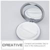 Beaupretty 2PCS Loose Powder Compact Box Empty Refillable Powder Holder Portable Mini Cosmetic Case with Puff Mirror Elasticated Net Sifter DIY Makeup 5g view 2