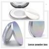 Beaupretty 2PCS Loose Powder Compact Box Empty Refillable Powder Holder Portable Mini Cosmetic Case with Puff Mirror Elasticated Net Sifter DIY Makeup 5g view 4