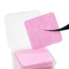400pcs Glue Wipes Nail Remover Wipes Removal Tool Wiping Tool Nail Supplies Glue for Lashes Lash Extension Tools Make up Removers Major Non-Woven Fabric Accessories Pink view 3