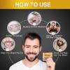 Black Beard Dye for Men - Instant Coloring, Darkening Sideburns, Mustache, and Facial Hair Grooming (10 Pack) view 3