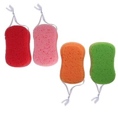 Beaupretty 4pcs Bath Sponges Scrubber for Gentle Body Cleaning Absorbent and Quick-Drying Bath Sponge Random Colors for Moisturizing Body Wash