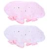 2pcs Elastic Cap for shower Elastic Cap women hats and caps little stars hair Miss plastic cap elastic band take a bath hair cap gauze scarf headband view 1