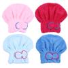 Beaupretty 4pcs Bow Dry Hair Cap Elastic Bathing Hair Drying Turban Hats for Kids Womens Head Scarves Head Wraps for Women Hair-Dryer Towel Hair Mask Child Fiber Quick Dry view 1