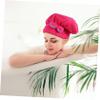 Beaupretty 4pcs Bow Dry Hair Cap Elastic Bathing Hair Drying Turban Hats for Kids Womens Head Scarves Head Wraps for Women Hair-Dryer Towel Hair Mask Child Fiber Quick Dry view 2