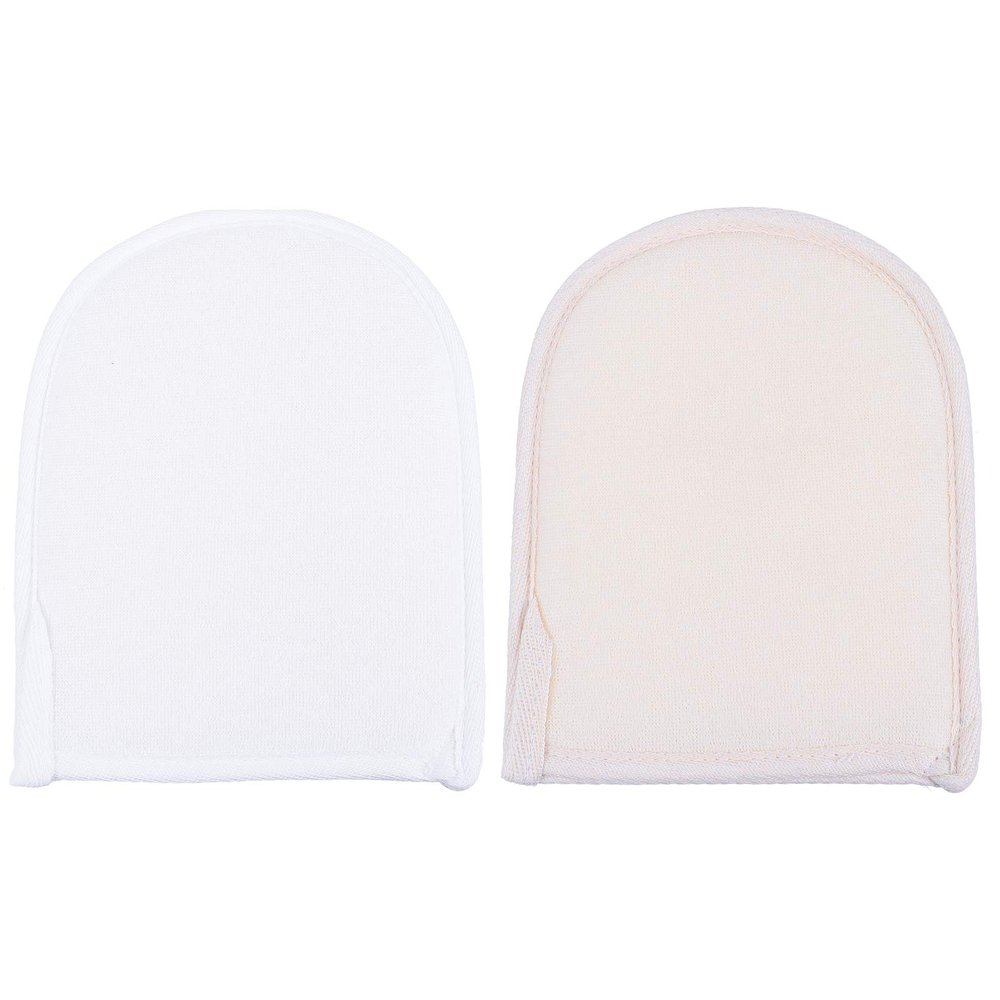 2pcs Bath Towel Gloves Bath Sponge Mitt for Cleaning Bath for Shower Bath Mitt Scrubber Bath Brush Mitt Take a Bath Loofah Exfoliating Brush White