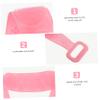 2pcs Silicone Bath Towel Silicone Back-pulling Towel Hand Pull-rings Bath Exfoliating Gloves Back Deep Cleaning Tool Brush Strip Belt view 3
