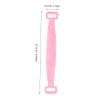 2pcs Silicone Bath Towel Silicone Back-pulling Towel Hand Pull-rings Bath Exfoliating Gloves Back Deep Cleaning Tool Brush Strip Belt view 4