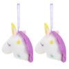 2pcs Unicorn Bath Shower Body Sponges Unicorn Exfoliating Sponge Bathtub Toys Body Scrubber Body Washing Sponge Animal Mesh Ball Scrubber Pp Cotton Pouf Loofah view 4