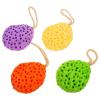 4pcs Bath Bath Ball Natural Loofa Skin Cleaning Tool Honeycomb Loofah Sponge Degree Body Wash for Men Infant Tub Drop Shape Baby Sponge Brush Hydrophilic Polyurethane view 1
