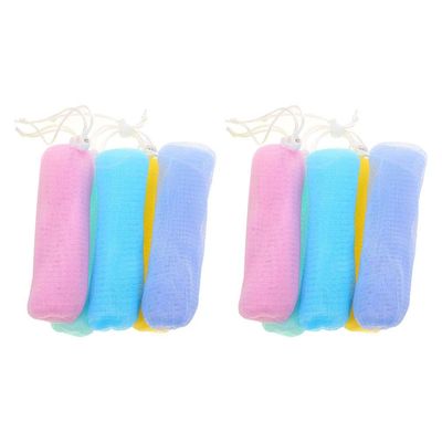 Beaupretty 10pcs Exfoliating Soap Pouch Lathering Net Bags for Handmade Soap Random Colors for Bathing and Skin Care Quick Drying and Easy to Use