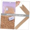 Beaupretty Ramie Jute Exfoliating Back Scrubber for Bathing Lightweight and Portable Bath Shower Body Scrubber for Smooth Skin for Daily Use and Travel view 4