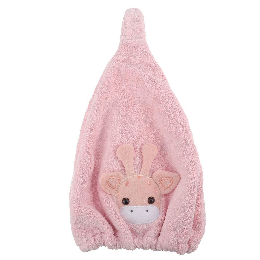 Beaupretty Cartoon Quick Dry Hair Towel Wrap for Women Ultra Absorbent Coral Fleece Cap Reduces Drying Adorable Design for Curly Wet Hair Care