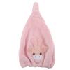 Beaupretty Cartoon Quick Dry Hair Towel Wrap for Women Ultra Absorbent Coral Fleece Cap Reduces Drying Adorable Design for Curly Wet Hair Care view 1