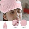 Beaupretty Cartoon Quick Dry Hair Towel Wrap for Women Ultra Absorbent Coral Fleece Cap Reduces Drying Adorable Design for Curly Wet Hair Care view 2
