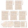 5pcs Foaming Bag Exfoliating Bag Pouch Accessories Bag Scrubber Foaming Net Bag for Shower Travel Shave Ramie Mesh Storage Bag view 4