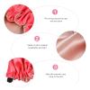 Adjustable Double Layer bathing cap deep condition cap Hair Bonnet layered sleeping hat shower hat spa cap dual purpose Satin bath towel Miss view 3