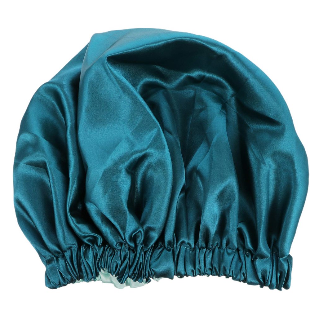 Beaupretty Breathable Satin Sleep Cap for Women Large Dual-layer Hair Wrap for Nighttime Care Keeps Hair Fresh and Moisturized for Seasons and Home Use