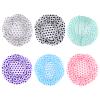 6pcs Printed Waterproof Shower Cap Womens Hats Elastic Cap for Shower Women Hats and s Turban Has Thicken Bathing Swimming Printing Miss Peva Material view 1