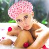 6pcs Printed Waterproof Shower Cap Womens Hats Elastic Cap for Shower Women Hats and s Turban Has Thicken Bathing Swimming Printing Miss Peva Material view 4