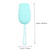 Beaupretty Automatically Soaking Silicone Bath Brush for Deep Cleansing Portable Exfoliating Scrubber for Shower and Bath for Home and Hotel Use Matcha Green view 3