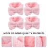 4pcs Coral Fleece Headband Elastic Pink Women's Hair Accessories view 3