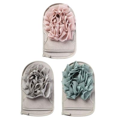 3pcs Bath Towel Exfoliating Gloves for Body Shower Mitt Bath Loofah Scrubbing Brush Glove Bath Gloves Exfoliating Bathing Cleaning Towel Household Bath Ball Viscose