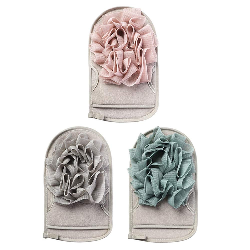 3pcs Bath Towel Exfoliating Gloves for Body Shower Mitt Bath Loofah Scrubbing Brush Glove Bath Gloves Exfoliating Bathing Cleaning Towel Household Bath Ball Viscose