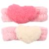 2pcs Love Headband Makeup Headbands Make up Headband Girl Hair Ties Dancer Headbands Daily Wear Headbands Adjustable Hair Ring South Korea Scarf Miss Coral Fleece view 1