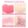 2pcs Love Headband Makeup Headbands Make up Headband Girl Hair Ties Dancer Headbands Daily Wear Headbands Adjustable Hair Ring South Korea Scarf Miss Coral Fleece view 2