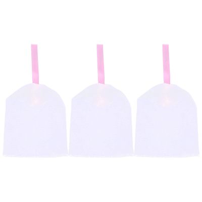 Beaupretty 3pcs Foaming Net Soap Net Pouch Bar Soap Exfoliating Soap Pocket Soap Holder Saver Soap Exfoliating Bags Natural Sponge Soap Saver or Travel White