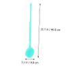 Beaupretty Double-Sided Silicone Bath Scrubber Long Handle for Gentle Exfoliation for Back Cleaning Flexible Bristles Easy Storage Design Nordic view 3
