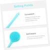 Beaupretty Double-Sided Silicone Bath Scrubber Long Handle for Gentle Exfoliation for Back Cleaning Flexible Bristles Easy Storage Design Nordic view 4