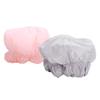 2pcs waterproof shower cap Shower Head Wrap Shower Bonnet Reusable Shower Caps shower cap with elastic band Bath Caps Sleep Bonnet Cap Bathing Cap shampoo cap take a bath polyester view 1