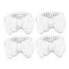 4pcs Coral Fleece Headband Hair Ring Women's Elasticity White view 1