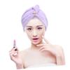 Beaupretty 3pcs Microfiber Hair Drying Cap Super Absorbent Shower Wraps for Women Quick Drying Turbans Pink Purple and Lake Blue Bath Accessories for Home and Travel view 4