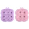 Beaupretty 2pcs Bathing Scrubber Back Scrubber and Massage Brush for Exfoliation and Relaxation Shower Gentle Skin Cleanser for Women and Men Pink Purple view 1