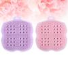 Beaupretty 2pcs Bathing Scrubber Back Scrubber and Massage Brush for Exfoliation and Relaxation Shower Gentle Skin Cleanser for Women and Men Pink Purple view 2