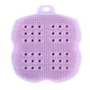 Beaupretty 2pcs Bathing Scrubber Back Scrubber and Massage Brush for Exfoliation and Relaxation Shower Gentle Skin Cleanser for Women and Men Pink Purple view 3
