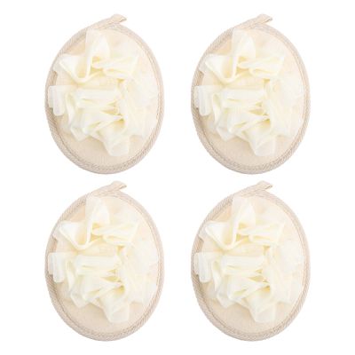 4pcs Soft Bath Ball Shower Sponge Loofah Kids Sponge Brush Loofah Sponges for Bathing Exfoliating Balls for Kids Shower Skin Scrub Pe Mesh Material Baby