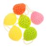 Beaupretty 6pcs Non Shower Bath Scrubbers Drop-shaped Honeycomb Sponges for Deep Cleansing Exfoliating and Massaging Bath Shower Mixed Colors view 1