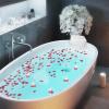 Bath Tub Pillow Bathtub Pillow Spa Bath Pillow Suction Cup Shower Pillow Head Neck Support Bath Shower Accessories for Home Spa Pillow view 2