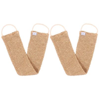 2pcs Bath Bar Ramie Jute Bath Towel Shower Washcloth Scrub Wash Clothes Shower Exfoliate Towel Loofah Gloves Bath Gloves Back Scrubber Towel Oveglove Clothing Natural