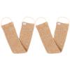 2pcs Bath Bar Ramie Jute Bath Towel Shower Washcloth Scrub Wash Clothes Shower Exfoliate Towel Loofah Gloves Bath Gloves Back Scrubber Towel Oveglove Clothing Natural view 1