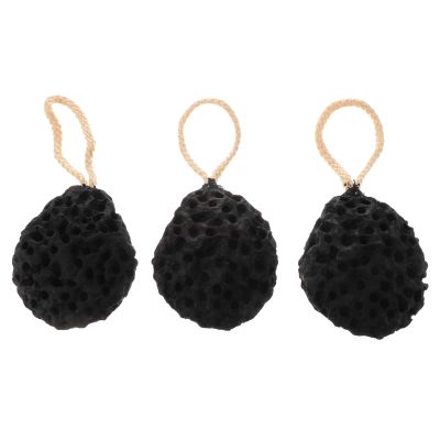 3Pcs Cellular Sponge Brush bathing shower puff shower back scrubber shower pouf body sponge drop-shaped exfoliator balls Hydrophilic Polyurethane exfoliating brush child loofah