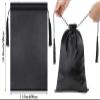 10 Pieces Wig Satin Bags with Drawstring Tassels, Silk Satin Wig Bags Hair Storage Bags for Packaging Wigs Bundles Hair Extensions Travel Bag (Purple) view 3