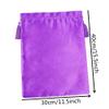 10 Pieces Wig Satin Bags with Drawstring Tassels, Silk Satin Wig Bags Hair Storage Bags for Packaging Wigs Bundles Hair Extensions Travel Bag (Purple) view 4