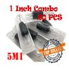 Tatmax International Tatmax 20PCS 1 Inch Tattoo Combo Needles and Tubes: 5M1, 7M1, 9M1, 11M1, 13M1, 15M1 (5 Mag/M1) view 2