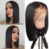 150% Density Lace Front Wigs Human Hair with Baby Hair 13x4inch Brazilian Straight Virgin Human Hair Glueless Straight Wigs for Black Women Human Hair Natural Color view 1
