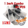 Tatmax International Tatmax 20PCS 1 Inch Tattoo Combo Needles and Tubes: 5M1, 7M1, 9M1, 11M1, 13M1, 15M1 (15 Mag/M1) view 2
